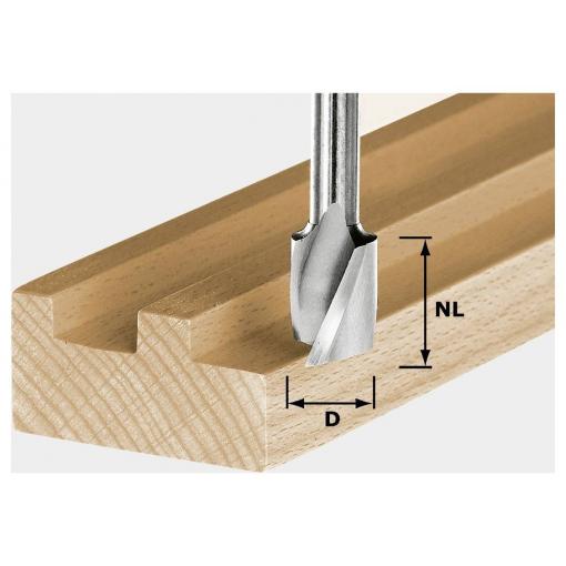 Festool 490946 drážkovací fréza, Délka 60 mm, Vnější Ø 10 mm, Pracovní délka 30 mm, Ø hřídele 8 mm