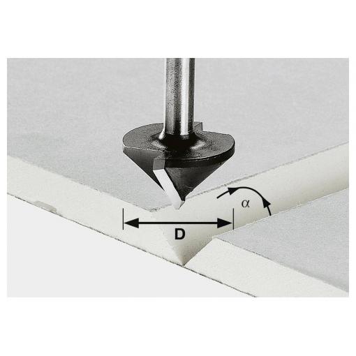 Festool 491001 Fréza na sádrokarton, Délka 49 mm, Vnější Ø 32 mm, Pracovní délka 16 mm, Ø hřídele 8 mm