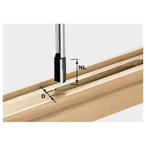 Festool 491089 drážkovací fréza, Délka 100 mm, Vnější Ø 14 mm, Pracovní délka 50 mm, Ø hřídele 12 mm