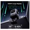UGREEN Uno X688 nabíjecí adaptér, GaN, 3x USB-C®, 1x USB A , 100 W, PPS, Dodávka energie, Rychlé nabíjení, šedá