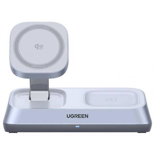 UGREEN bezdrátová indukční nabíječka 25 W W711 3-in-1 25W Magnetic Charger 55677 Výstup Qi standard šedá