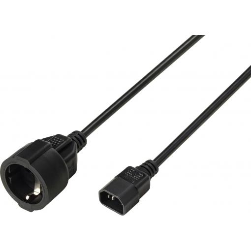 Sygonix SY-7154200 napájecí kabel černá 0.30 m