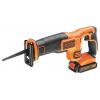 Black & Decker akumulátorová šavlová pila, akumulátor, vč. nabíječky, 18 V, 1.5 Ah, BDCR18-QW