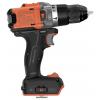 Black & Decker aku příklepový šroubovák, 2cestný, bezkartáčové, bez akumulátoru, bez nabíječky, vč. příslušenství, BLD683XN-XJ