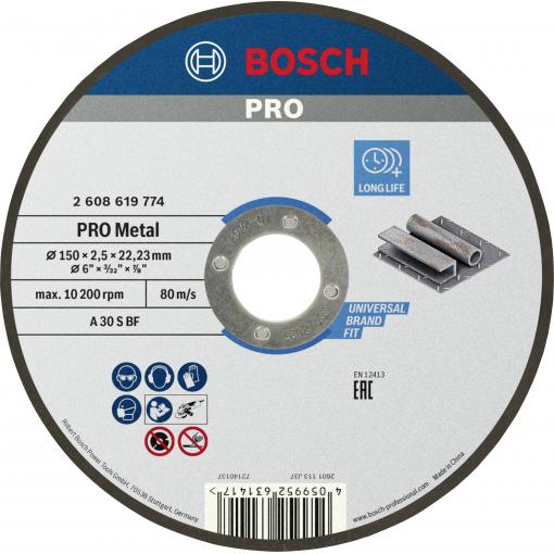 Bosch Accessories Standard for Metal 2608619774 řezný kotouč rovný 150 mm 1 ks kov