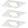 Paulmann 93678 LED vestavné svítidlo, 18 W, bílá (matná), sada 3 ks
