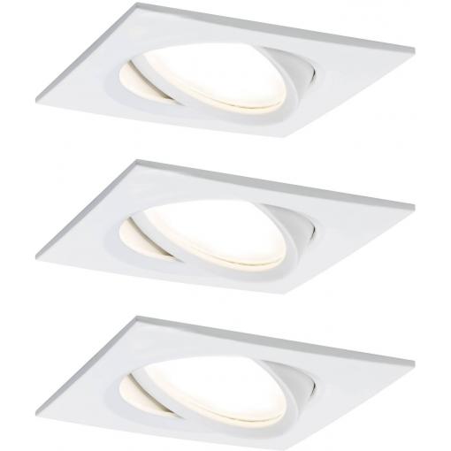 Paulmann 93678 LED vestavné svítidlo, 18 W, bílá (matná), sada 3 ks