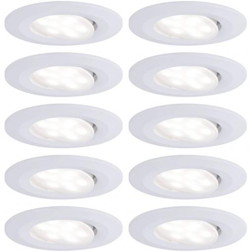 Paulmann LED vestavné koupelnové svítidlo sada 10 ks 60 W bílá (matná)
