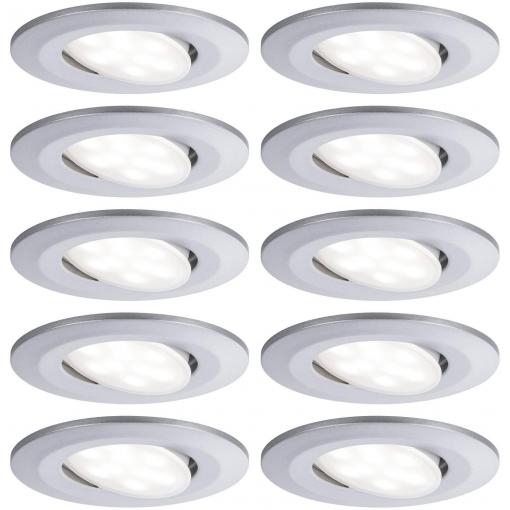 Paulmann LED vestavné koupelnové svítidlo sada 10 ks 65 W chrom (matný)
