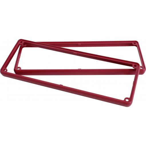 Hammond Electronics 1455UBRED Rám ABS červená (d x š x v) 196 x 71 x 11.60 mm 2 ks