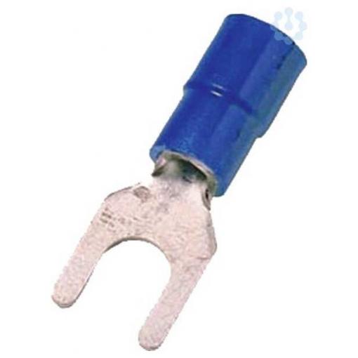 Intercable 180891 vidlicové kabelové oko 1.50 mm² 2.50 mm² částečná izolace modrá 1 ks Single