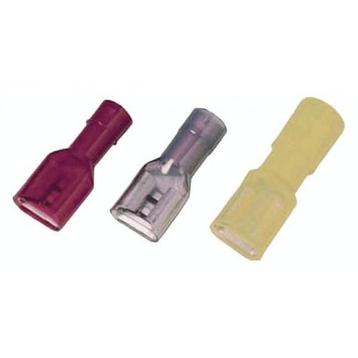 Intercable 180827 faston zásuvka Šířka zástrčky: 2.80 mm Tloušťka konektoru: 0.80 mm plná izolace červená 1 ks