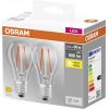 OSRAM HOMELIGHTING 4099854064098 LED Energetická třída (EEK2021) E (A - G) E27 válcový tvar 7 W = 60 W teplá bílá (Ø x v) 60 mm x 60 mm 2 ks