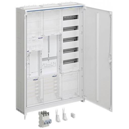 Hager ZB33SEQ19EN Kompletní skříň Hager ZB33SEQ19EN univerzální z 1100mm 1ZP, 3FELL. SG BKEI VT-5RH APZ Osazená rozvodnice ocelový plech 1 ks
