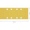Bosch Accessories 2608901665 Brusný papír pro oscilační brusku Zrnitost 240 (d x š) 133 mm x 80 mm 50 ks