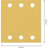 Bosch Accessories 2608901668 Brusný papír pro oscilační brusku Zrnitost 60, 120, 180 (d x š) 107 mm x 115 mm 1 sada