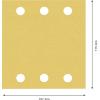 Bosch Accessories 2608901657 Brusný papír pro oscilační brusku Zrnitost 120 (d x š) 107 mm x 115 mm 50 ks