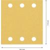 Bosch Accessories 2608901656 Brusný papír pro oscilační brusku Zrnitost 80 (d x š) 107 mm x 115 mm 50 ks