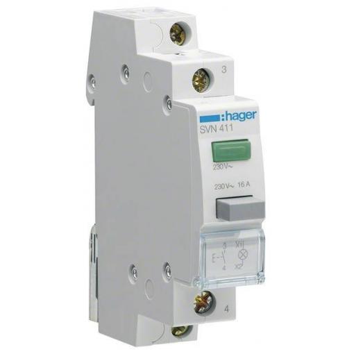 zelená 16 A 230 V Hager SVN411