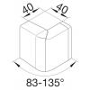 Hager SL2005539016 vnější roh vnější roh (d x š x v) 55 x 20 x 55 mm 1 ks bílá