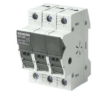 Siemens 3NC1093 výkonový odpínač pojistky Vhodné pro (pojistky) pojistky 10,3 x 38 mm 3pólový 32 A 690 V/AC 4 ks