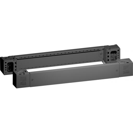 Rohový díl VX s clonou v patici, přední a zadní, H: 100 mm, pro B: 800 mm, ocelový plech 8660.003 Rittal Množství: 1 sada