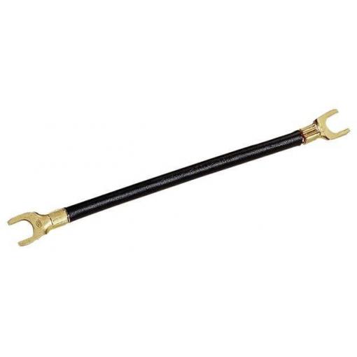 Hager K67F Kabelový můstek Hager K67F NYAF 6qmm, 100 mm, ploché, černé kabelový můstek 1pólový 6 mm² 1 ks