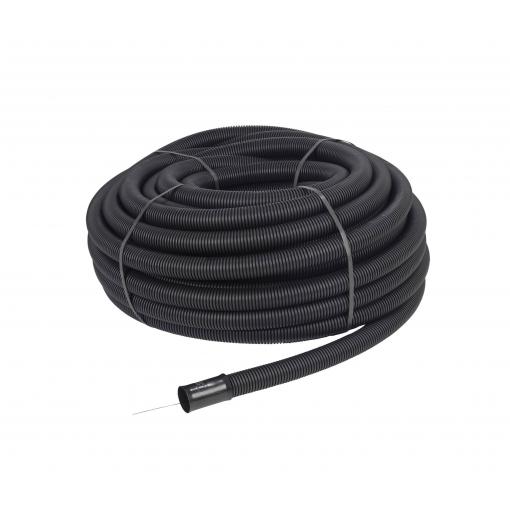 Fränkische Rohrwerke 19140110 Kabuflex-R-UV110 sw ochranný husí krk černá 50 m