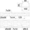 OBO Bettermann 6075258 kabelový žlab (d x š x v) 3 m x 100.00 mm x 50.00 mm 3 m