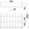 OBO Bettermann 6001080 Mřížkový žlab (d x š x v) 3 m x 400.00 mm x 55.00 mm 3 m