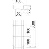OBO Bettermann 6000062 Mřížkový žlab (d x š x v) 3 m x 100.00 mm x 35.00 mm 3 m