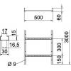 OBO Bettermann 6208574 vodič kabelu (d x š x v) 3 m x 500.00 mm x 60.00 mm 3 m