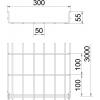 OBO Bettermann 6001078 Mřížkový žlab (d x š x v) 3 m x 300.00 mm x 55.00 mm 3 m