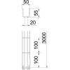 OBO Bettermann 6001070 Mřížkový žlab (d x š x v) 3 m x 50.00 mm x 55.00 mm 3 m