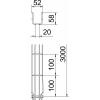 OBO Bettermann 6479195 Mřížkový žlab (d x š x v) 3 m x 50.00 mm x 55.00 mm 3 m šedá
