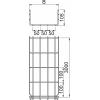 OBO Bettermann 6002435 Mřížkový žlab (d x š x v) 3 m x 200.00 mm x 105.00 mm 3 m