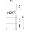 OBO Bettermann 6002435 Mřížkový žlab (d x š x v) 3 m x 200.00 mm x 105.00 mm 3 m