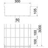 OBO Bettermann 6002408 Mřížkový žlab (d x š x v) 3 m x 300.00 mm x 105.00 mm 3 m