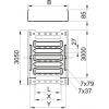 OBO Bettermann 6059080 kabelový žlab (d x š x v) 3 m x 100.00 mm x 85.00 mm 3 m