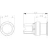 Siemens 3SU10001AD400AA0 3SU1000-1AD40-0AA0 hřibové tlačítko plastový přední prstenec tlačítko černá, zelená 1 ks