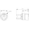 Siemens 3SU10022BL400AA0 3SU1002-2BL40-0AA0 kloubový spínač plastový přední prstenec, s možností osvětlení otočný přepínač černá, zelená 2 x 45 ° 1 ks