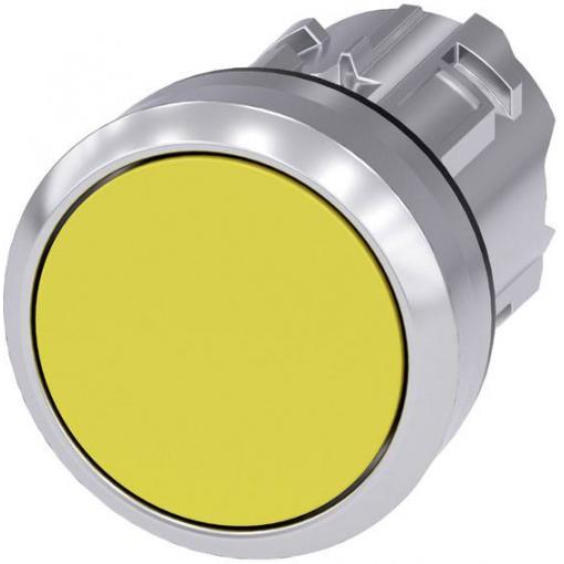 Siemens 3SU10500AB300AA0 3SU1050-0AB30-0AA0 tlačítko kovový přední prstenec, Vysoký lesk , okrouhlý tlačítko stříbrná, žlutá 1 ks