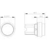 Siemens 3SU10010BB400AA0 3SU1001-0BB40-0AA0 světelné tlačítko plastový přední prstenec, okrouhlý tlačítko černá, zelená 1 ks