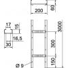 OBO Bettermann 6208562 vodič kabelu (d x š x v) 3 m x 200.00 mm x 60.00 mm 3 m