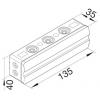 Hager L5111 Krabicová rozvodka (d x š) 135 mm x 139 mm 1 ks šedá