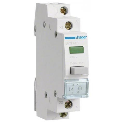 zelená 16 A 230 V Hager SVN413
