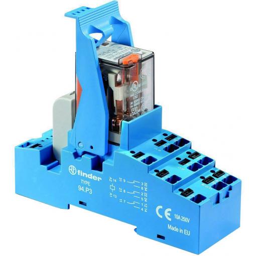 Finder 58.P3.9.012.0050 reléový modul, 12 V/DC, 10 A, 3 přepínací kontakty, Tray, 1 ks