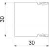 OBO Bettermann 6246985 kabelová lišta (d x š) 2000 mm x 30 mm 2 m