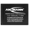 Ansmann akumulátor do kamery Náhrada za orig. akumulátor NP-W126 7.4 V 1000 mAh