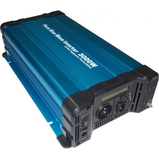 Měnič napětí TFS3000D, 12 V DC / 230 V AC, 3000 W, čistá sinusovka, UPS